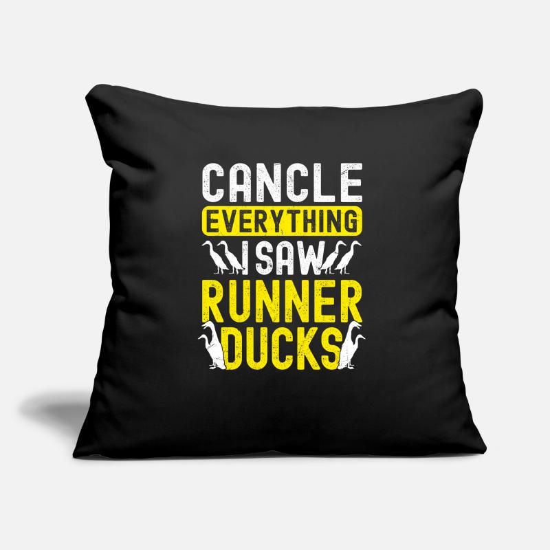 Porte-canards en cours d’exécution Housse de coussin décorative 45 x 45 cm