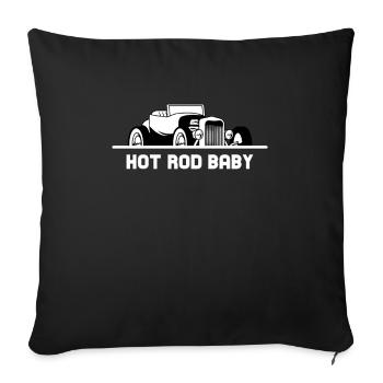 Hot Rod Bébé - Housse de coussin décorative 45 x 45 cm - noir - Devant