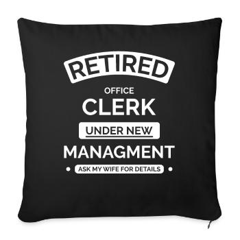 Élèves-officiers à la retraite - Housse de coussin décorative 45 x 45 cm - noir - Devant