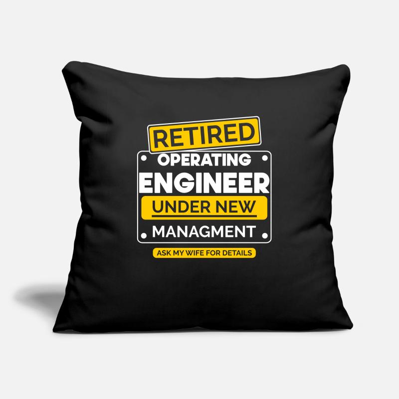 Operations Engineer Retirement Retriement Sofa pillowcase 17,3'' x 17,3'' (45 x 45 cm)