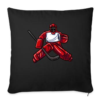 Ice Hockey Goalie Goalie - Sofa pillowcase 17,3'' x 17,3'' (45 x 45 cm) - black - Front