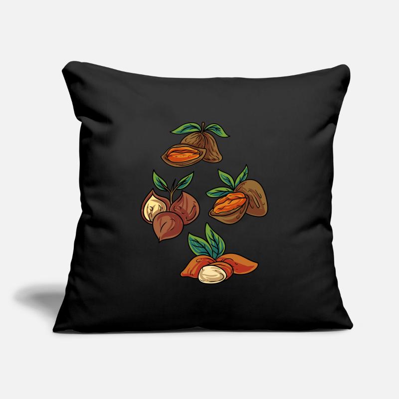 Pecans Almonds Chestnuts Nuts Sofa pillowcase 17,3'' x 17,3'' (45 x 45 cm)