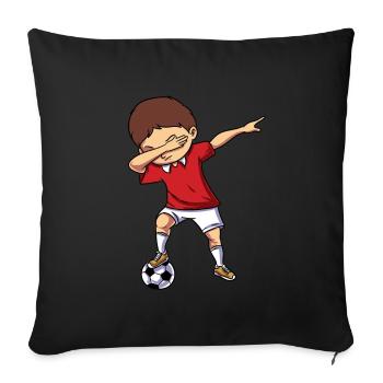 Équipe de football - Housse de coussin décorative 45 x 45 cm - noir - Devant