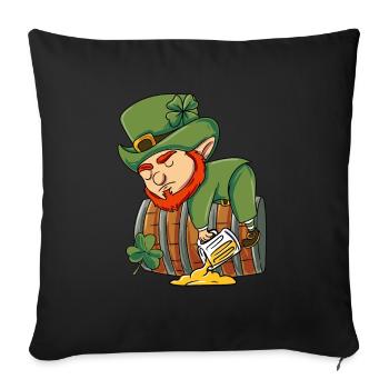 Irish Leprechaun - Sofa pillowcase 17,3'' x 17,3'' (45 x 45 cm) - black - Front