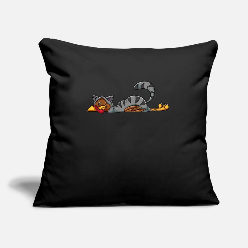 Chat de dinde Housse de coussin décorative 45 x 45 cm