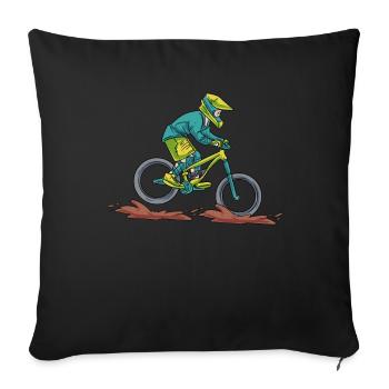 VTT VTT - Housse de coussin décorative 45 x 45 cm - noir - Devant