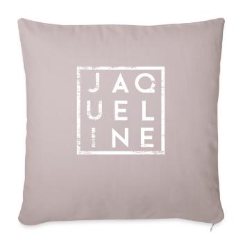 Jaqueline Minimalism - Sofa pillowcase 17,3'' x 17,3'' (45 x 45 cm) - light taupe - Front