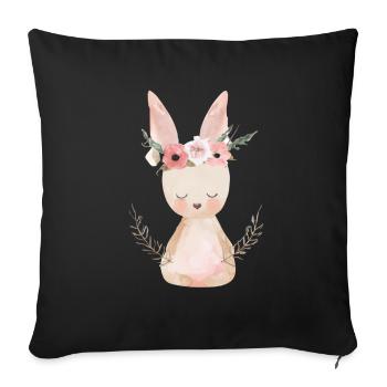 Cute Easter - Sofa pillowcase 17,3'' x 17,3'' (45 x 45 cm) - black - Front