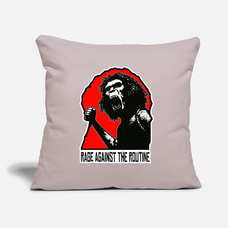 Homo erectus - Anger against routine Sofa pillowcase 17,3'' x 17,3'' (45 x 45 cm)
