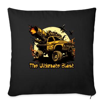 der ultimative Blast Monster Truck - Sofakissenbezug 45 x 45 cm - Schwarz - Vorne