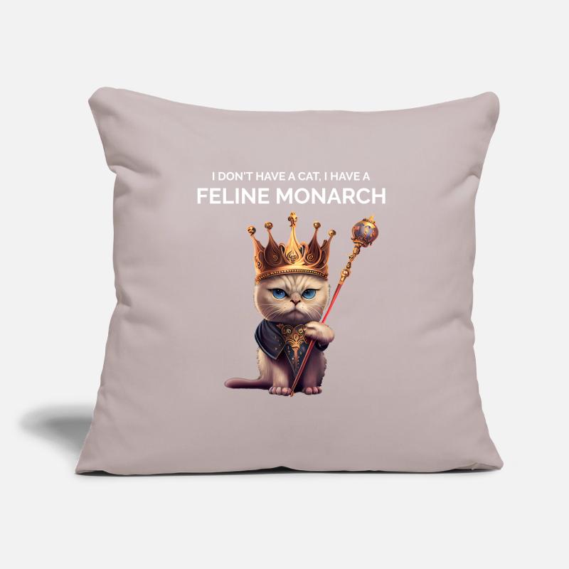 Passionné de chat Housse de coussin décorative 45 x 45 cm