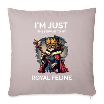 Proud Cat Owner - Sofa pillowcase 17,3'' x 17,3'' (45 x 45 cm) - light taupe - Front