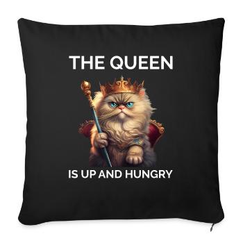 Sarcastic Cat - Sofa pillowcase 17,3'' x 17,3'' (45 x 45 cm) - black - Front
