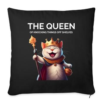 Les parents de chats disent chaton - Housse de coussin décorative 45 x 45 cm - noir - Devant