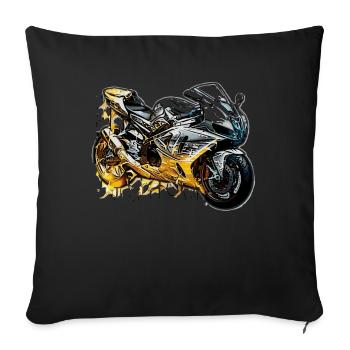 Moto Super Sport Tourer - Housse de coussin décorative 45 x 45 cm - noir - Devant