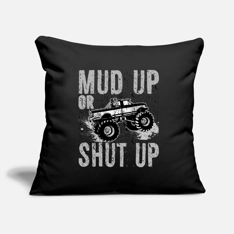 Mudder-Geschenk Mud Up oder Shut Up Lustige Mudding-Geschenke Sofakissenbezug 45 x 45 cm