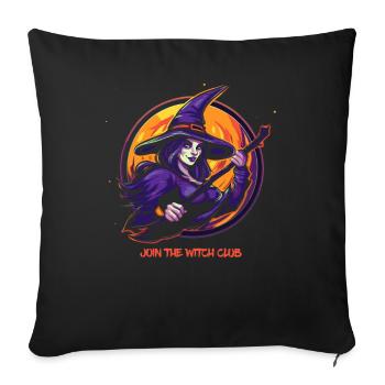 Cool Witch : Rejoignez le club des sorcières - Housse de coussin décorative 45 x 45 cm - noir - Devant