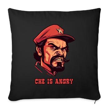 Le Che est en colère - Housse de coussin décorative 45 x 45 cm - noir - Devant
