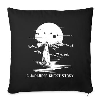 A Japanese Ghost Story - Sofa pillowcase 17,3'' x 17,3'' (45 x 45 cm) - black - Front