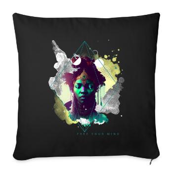 Libérez votre - Housse de coussin décorative 45 x 45 cm - noir - Devant
