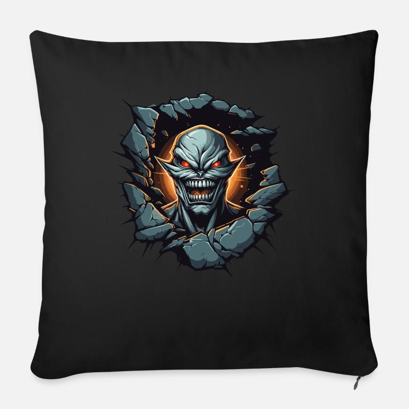 Das Monster in mir - Sofakissenbezug 45 x 45 cm - Schwarz