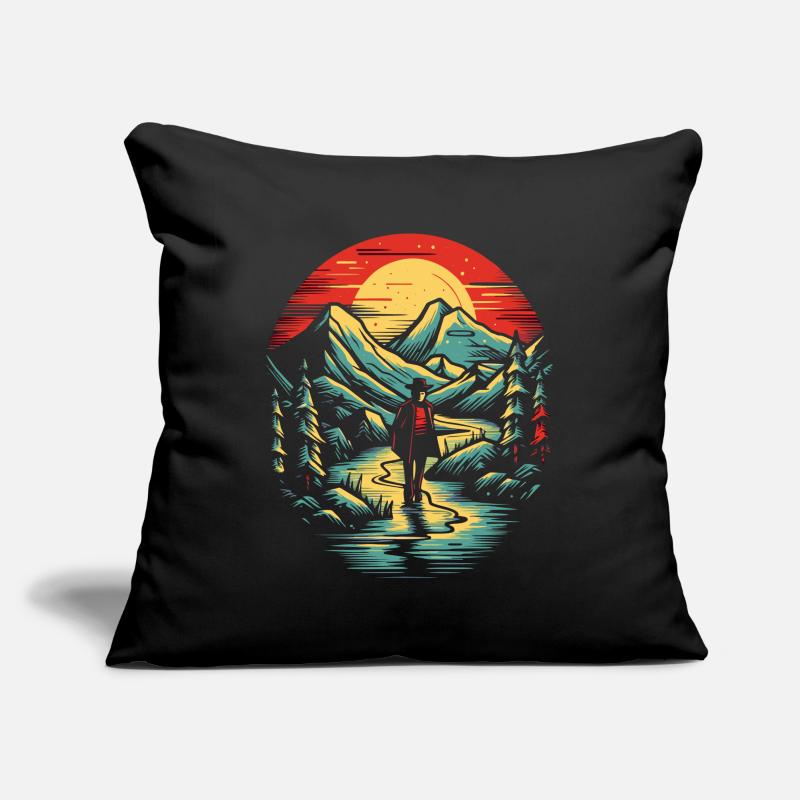 Der einsame Wanderer Sofakissenbezug 45 x 45 cm