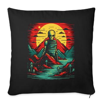 Nature : Mort errante dans la nature - Housse de coussin décorative 45 x 45 cm - noir - Devant