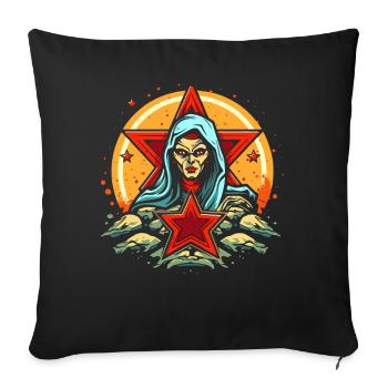 The Star and the Fortune Teller - Sofa pillowcase 17,3'' x 17,3'' (45 x 45 cm) - black - Front
