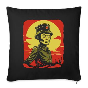 Asian Cartoon Mate - Sofa pillowcase 17,3'' x 17,3'' (45 x 45 cm) - black - Front