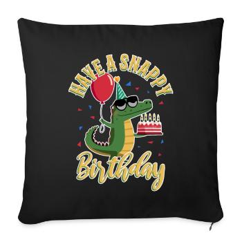 Passez un anniversaire mémorable - Housse de coussin décorative 45 x 45 cm - noir - Devant