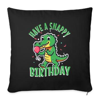 Passez un anniversaire mémorable - Housse de coussin décorative 45 x 45 cm - noir - Devant