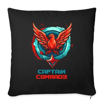 Captain Mate - Sofa pillowcase 17,3'' x 17,3'' (45 x 45 cm) - black - Front