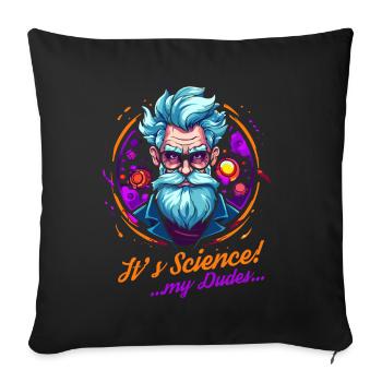 Es ist Wissenschaft, meine Jungs: Chad Professor - Sofakissenbezug 45 x 45 cm - Schwarz - Vorne
