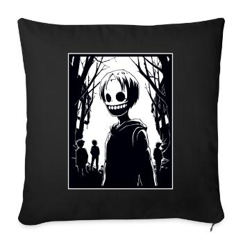 Dessin animé Manga Anime Ville Zombie Goules - Housse de coussin décorative 45 x 45 cm - noir - Devant