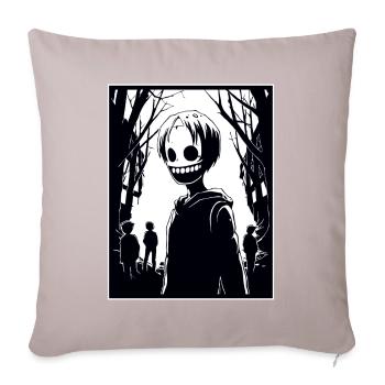 Dessin animé Manga Anime Ville Zombie Goules - Housse de coussin décorative 45 x 45 cm - taupe clair - Devant