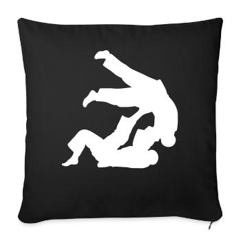 Brazilian Jiu-Jitsu BJJ - Sofa pillowcase 17,3'' x 17,3'' (45 x 45 cm) - black - Front