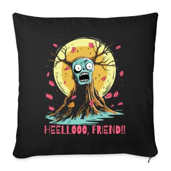 Hello! Horror Tree Friend - Sofa pillowcase 17,3'' x 17,3'' (45 x 45 cm) - black - Front