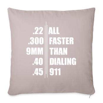 Shooting Club Weapon Pistol - Sofa pillowcase 17,3'' x 17,3'' (45 x 45 cm) - light taupe - Front