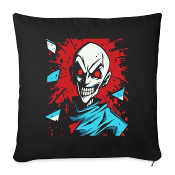 Grinning Evil Cartoon Nosferatu Vampire - Sofa pillowcase 17,3'' x 17,3'' (45 x 45 cm) - black - Front