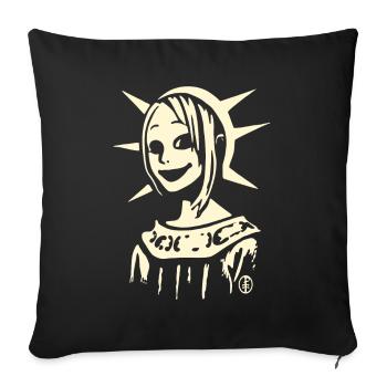 Anime Manga Lady Liberty Cosplay - Housse de coussin décorative 45 x 45 cm - noir - Devant