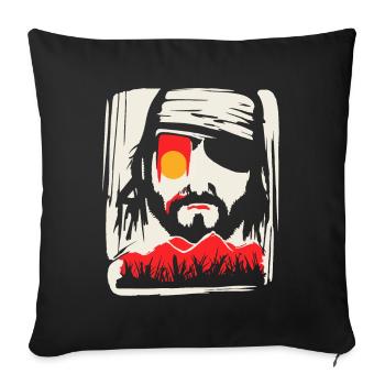 The Natural Wrestling Pirate of Art - Sofa pillowcase 17,3'' x 17,3'' (45 x 45 cm) - black - Front
