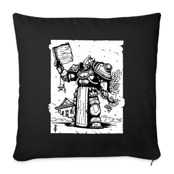 Samouraï japonais Mega Sakura Armor - Housse de coussin décorative 45 x 45 cm - noir - Devant