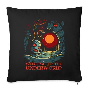 Bienvenue aux Enfers - Housse de coussin décorative 45 x 45 cm - noir - Devant