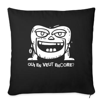 Who wants anything else? - Sofa pillowcase 17,3'' x 17,3'' (45 x 45 cm) - black - Front