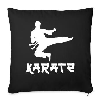 Karaté - Housse de coussin décorative 45 x 45 cm - noir - Devant
