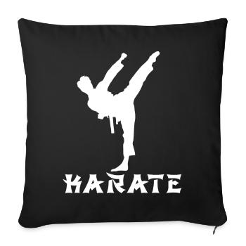 Karaté - Housse de coussin décorative 45 x 45 cm - noir - Devant