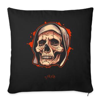 Older and wiser - Sofa pillowcase 17,3'' x 17,3'' (45 x 45 cm) - black - Front