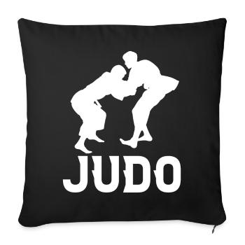Judo - Housse de coussin décorative 45 x 45 cm - noir - Devant