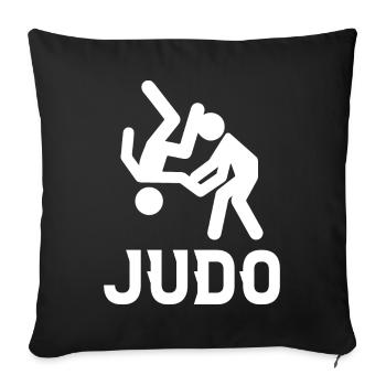 Judo - Housse de coussin décorative 45 x 45 cm - noir - Devant