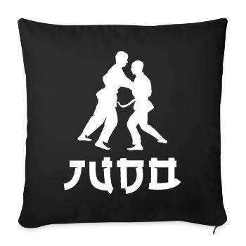 Judo - Housse de coussin décorative 45 x 45 cm - noir - Devant
